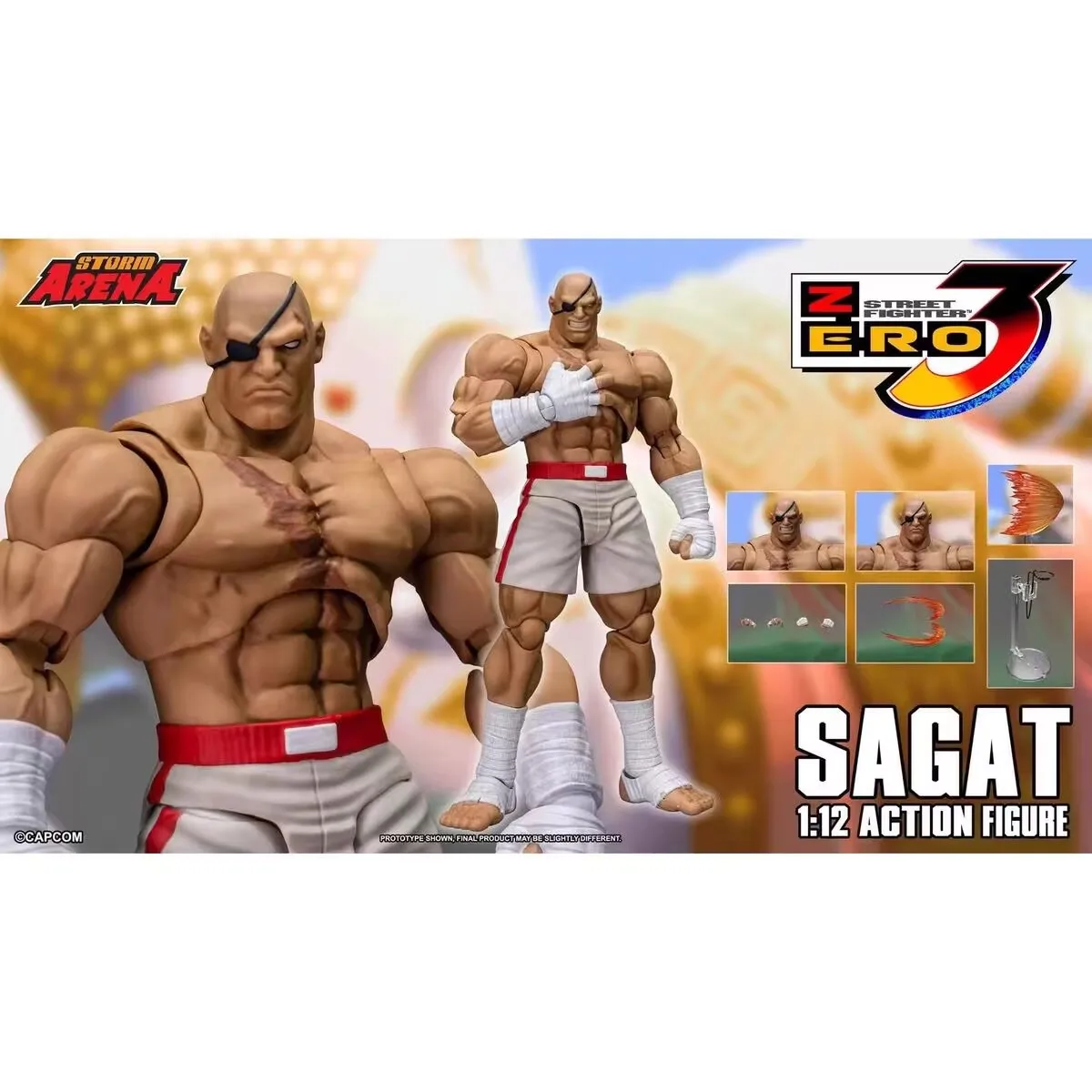 

Shipping in February Original Storm Toys ST ARENA3 1/12 ARENA Sagat Anime Collection Figures Model Desktop Decoration Collection