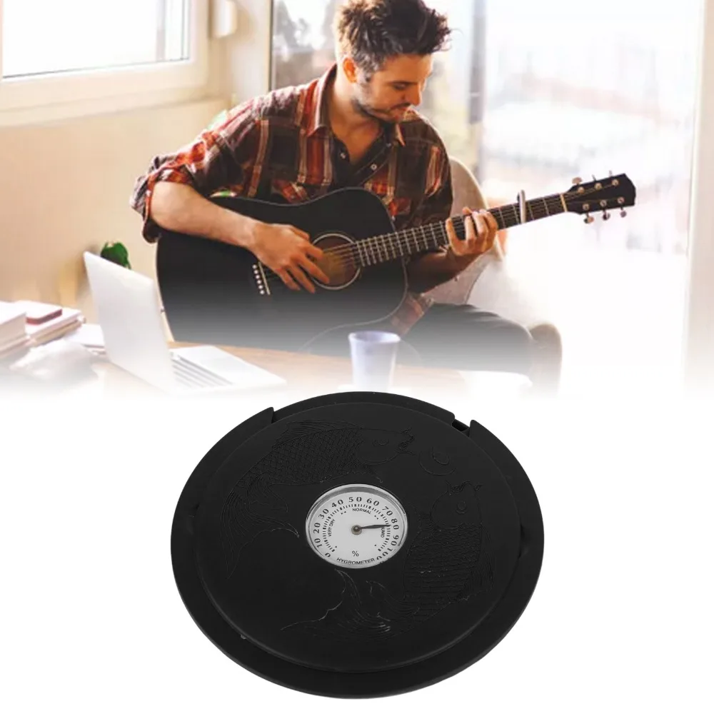 With Hygrometer​ Guitar Humidifier ​Multi Purpose ​Anti Drying ​Sound Hole Humidifier ​Black ​Feedback Sealing Humidifier​