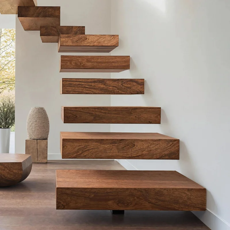 custom.Premium Bespoke Metal Floating Stairs - Tailor-Made to Your Floor-to-Floor Height & Specs