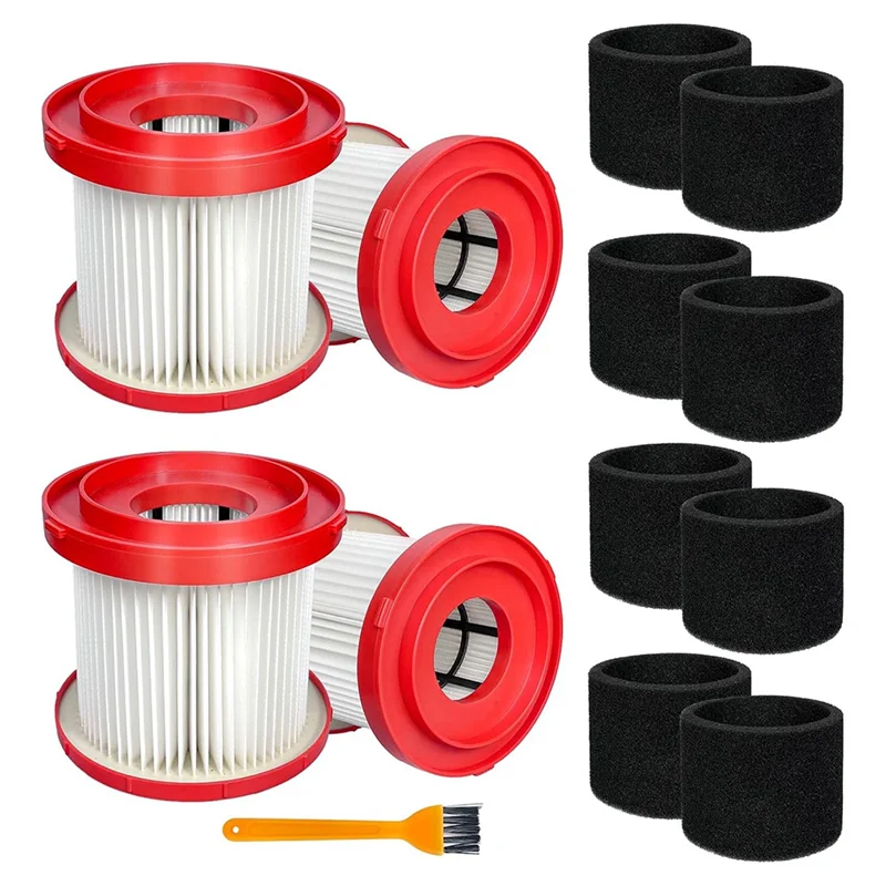 

A29R Cordless M18 Vacuum Cleaner Accessories-49-90-1900 HEPA Filter 4 Piece SET For 0780-20 0880-20 Models