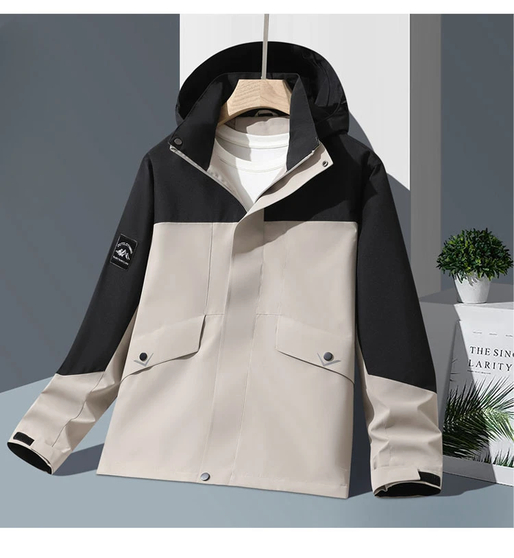 Stormcoat da uomo 2024 primavera nuovo impermeabile e traspirante singolo strato sciolto sport all'aria aperta coppia vestiti da alpinismo giovanile