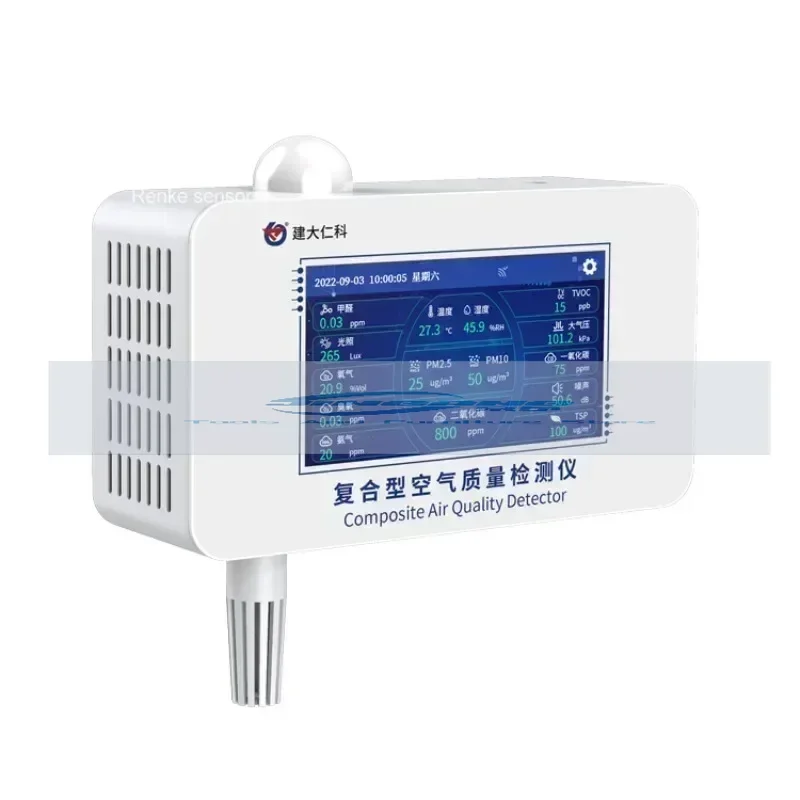 Renke Air Quality Monitoring Equipment for PM2.5 PM10 CO SO2 NO2 O3 TVOC Gas System Analyzer Detector Air Pollution