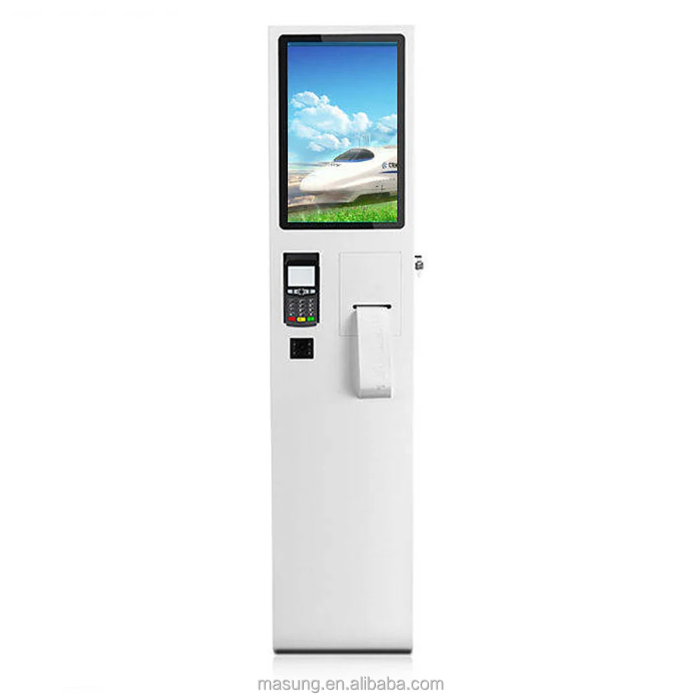 MASUNG MS-S10 Factory Custom Multiple Payment Terminal 4G 21.5 Inch Self Ordering Payment Service Touch Screen Kiosk