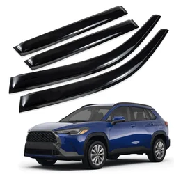 For Toyota Corolla Cross 2022-2025 Car 4PCS Side Window Vent Visor Window Deflectors 4PCS Side Vent Visor Window Deflectors