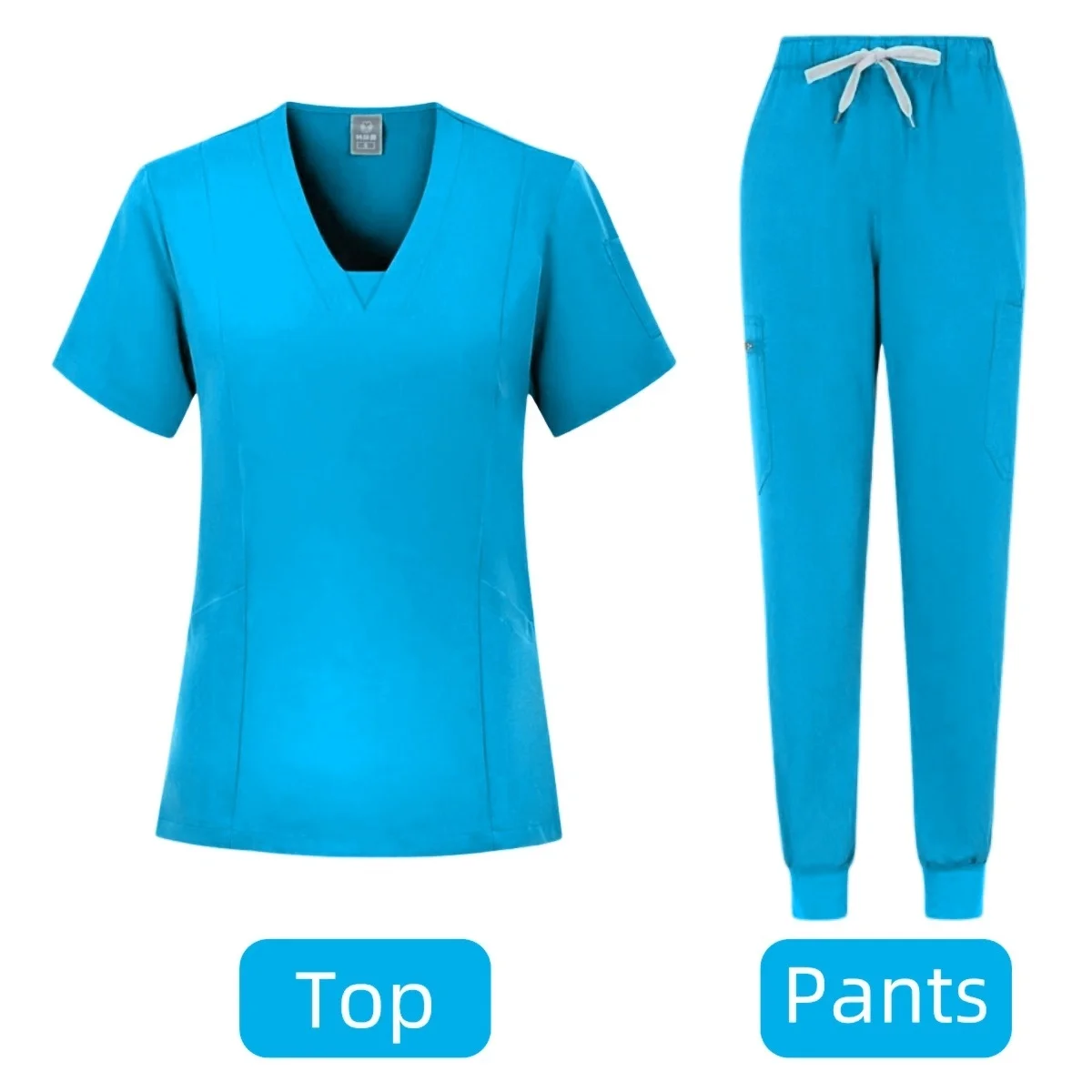 Mulheres Slim Fit Uniforme Médico, Conjuntos de Scrubs, Acessórios de Enfermeira, Uniforme Hospitalar, Dental, Clinical Workwear Vestuário, Cirúrgico Ternos Gerais