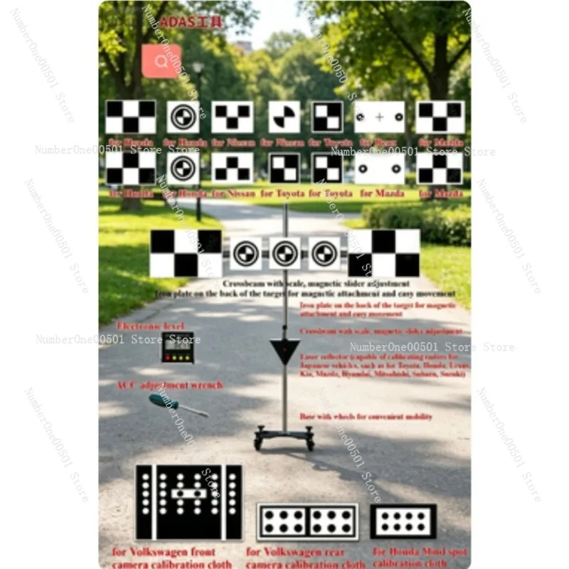 

Полный комплект для калибровки ADAS: радар ACC mmWave, передняя и задняя камеры для японских автомобилей (Toyota, Honda, VW, Porsche), для системы мониторинга слепых зон Honda