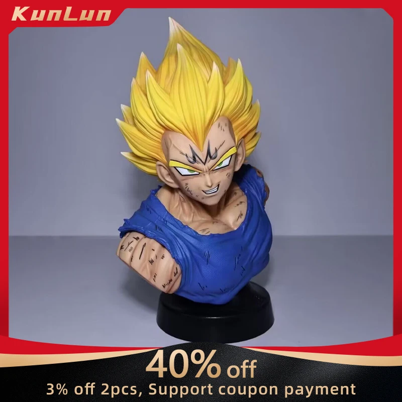 

36.5cm Dragon Ball GK Figure Vegeta Extra Large Bust Pvc Mdoel Super Saiyan Action Figure Collectible Craft Ornaments Toy Gifts