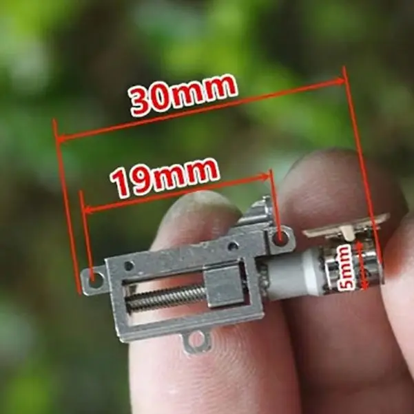 1PC Mini 5mm 2-Phase 4-Wire Precision Metal Gearbox Gear Stepper Motor Ultra-Micro 5mm Stroke Linear Actuator
