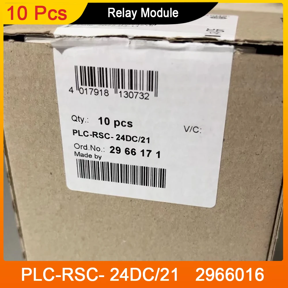 10Pcs 2966171 For Phoenix PLC-RSC- 24DC/21 2966016 Relay Module