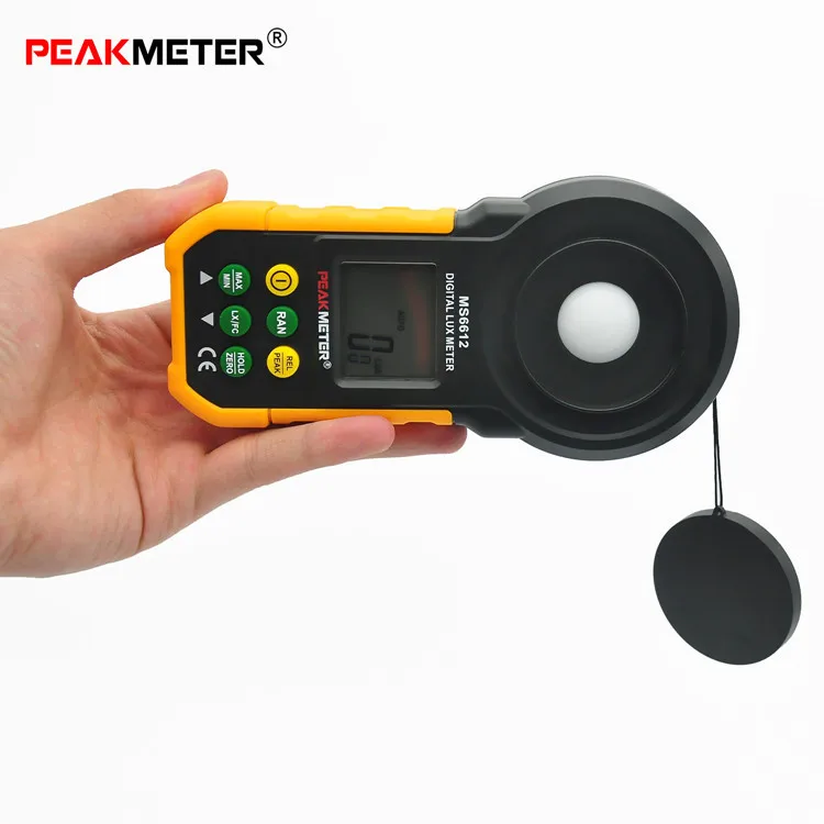 PM6612 portable illuminometer High precision digital luminance tester Light sensor automatic range