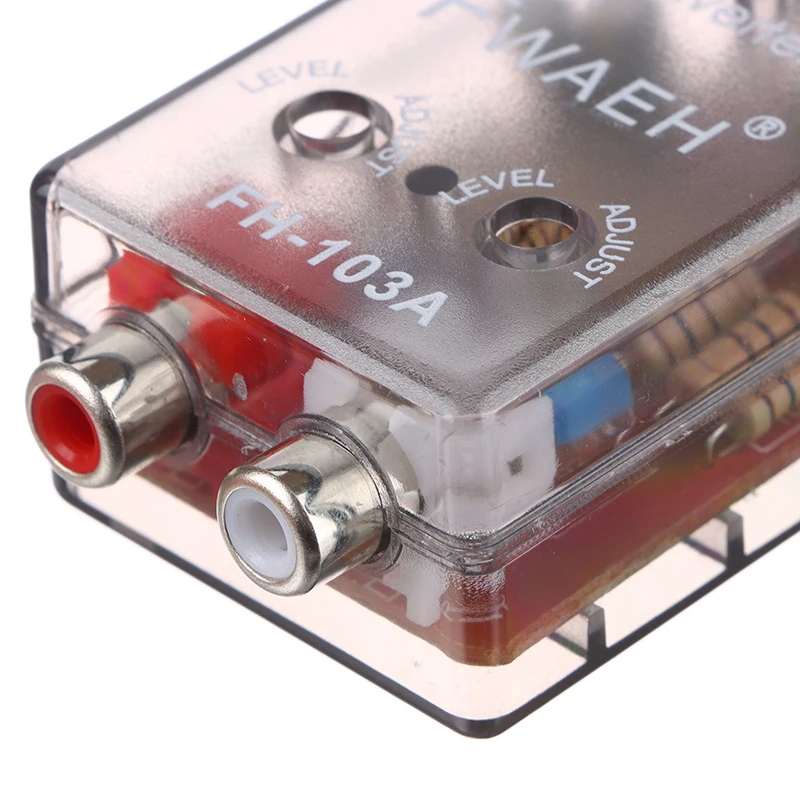 Automobile Parts1Pc Car Audio High To Low Subwoofer Converter High Level Speaker Signal To Low Level Adapter