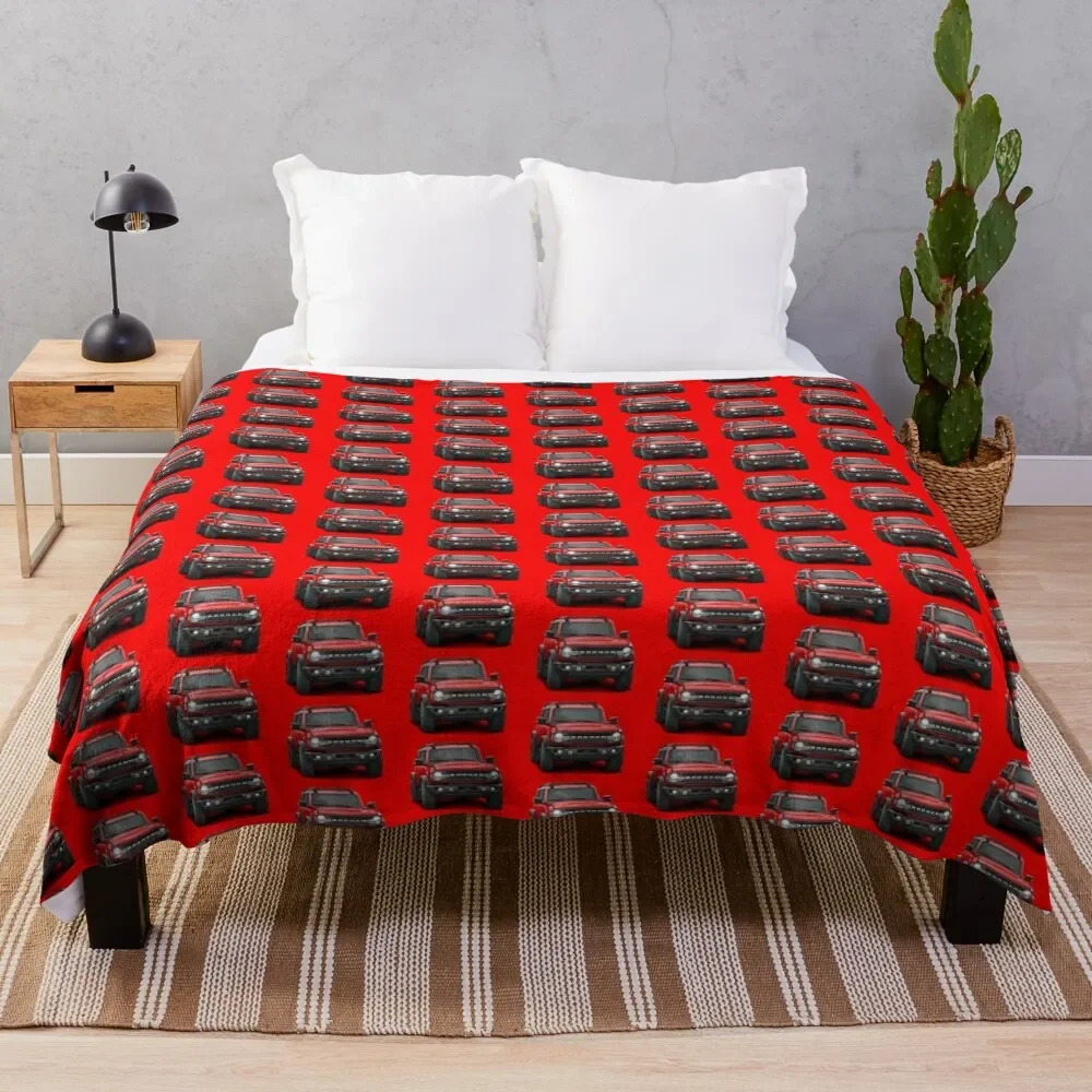 

Ford Bronco - Race Red Throw Blanket Sleeping Bag Luxury Thicken Beautifuls Hair Blankets