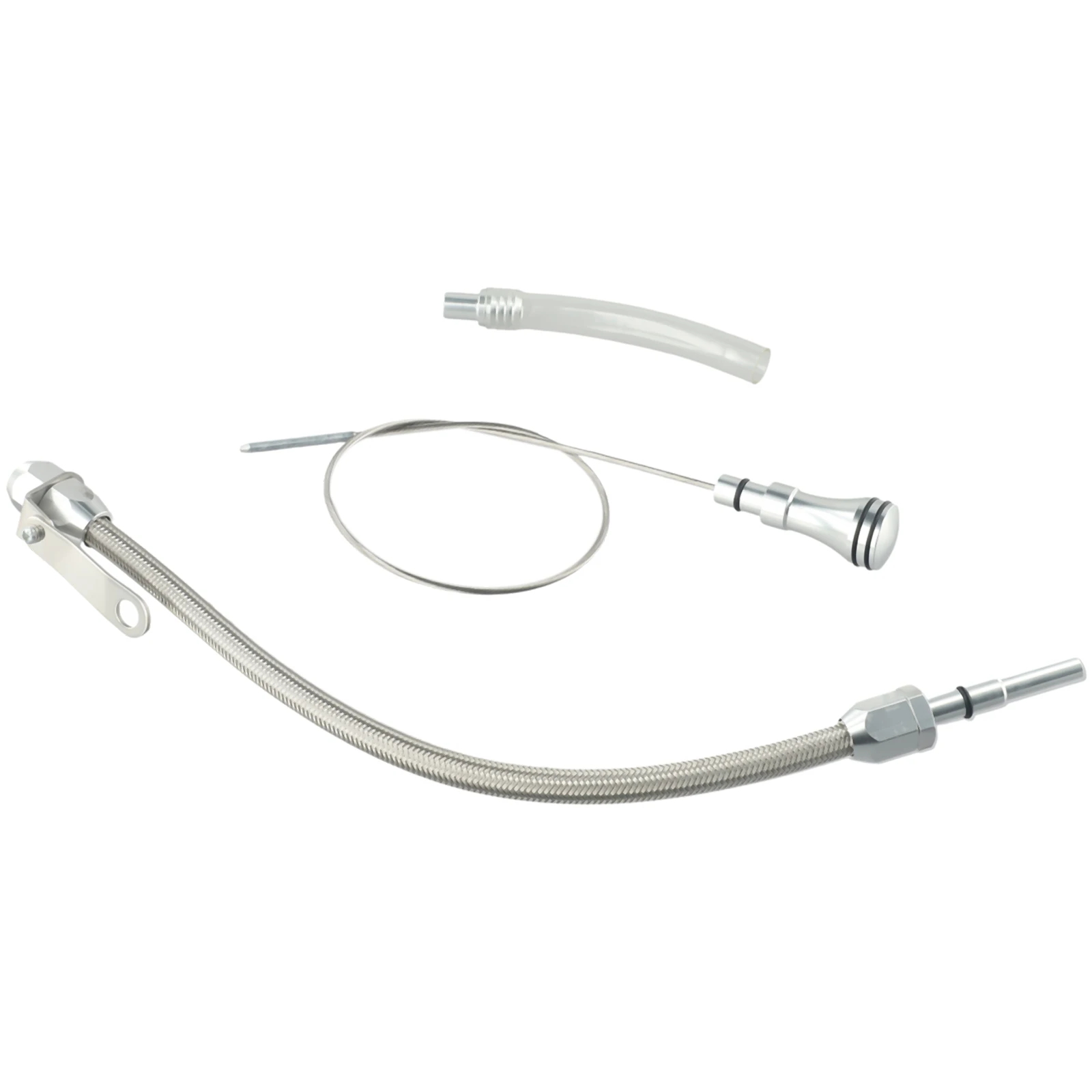 Stainless Steel Engine Dipstick for LSX For LS1 L L LS6 4 8L 5 7L 6 0L 6 2L Silver Simple Operation Easy Install