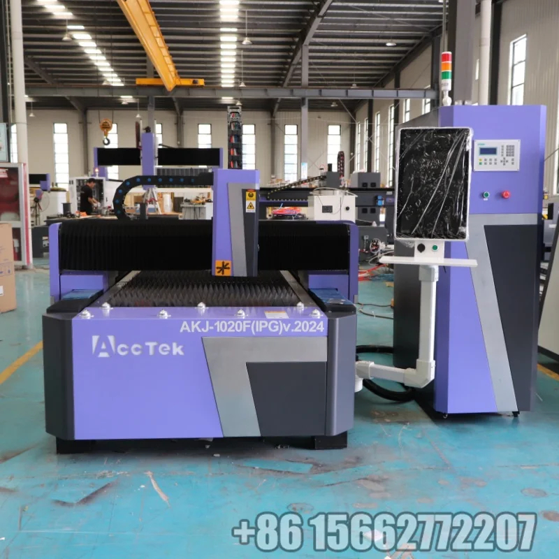 Acctek 1020 Laser Sheet Metal Cutting Machine Iron Plate 2000w 3000w Fiber Laser Cutter Stainless Steel CNC Laser Cutter Machine