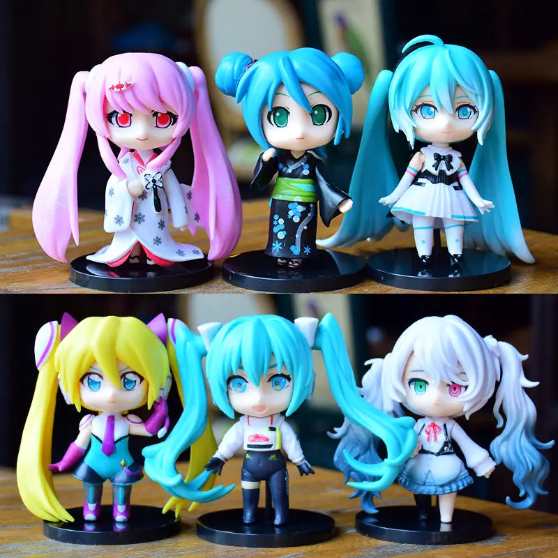 Hatsune Miku figure complete set of doll model ornaments cake decoration doll two-dimensional animation children's gift female