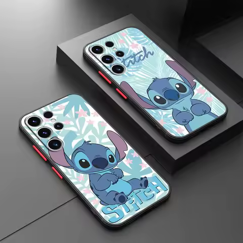 Disney Stitch Case for Samsung Galaxy A52s A70 A21s A31 A30s A16 Note 20 10 A71 A51 A70 A50 Note 9 8 A21s A06 Cover