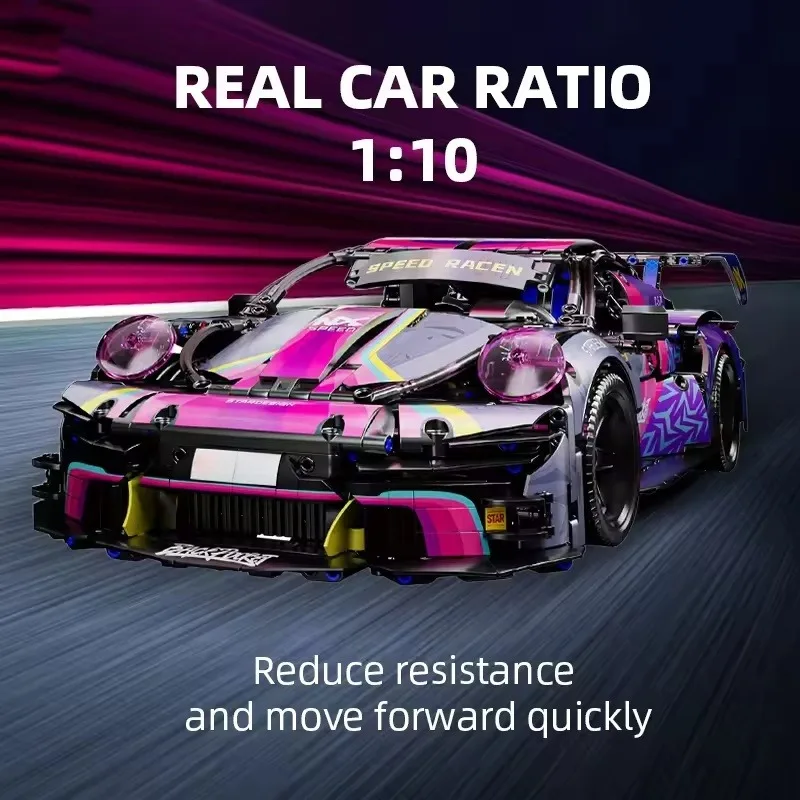 

New Racing Car Building Blocks Assembly Toy, Cultivates Kids' Hands-on Skills, Perfect Gift for Children