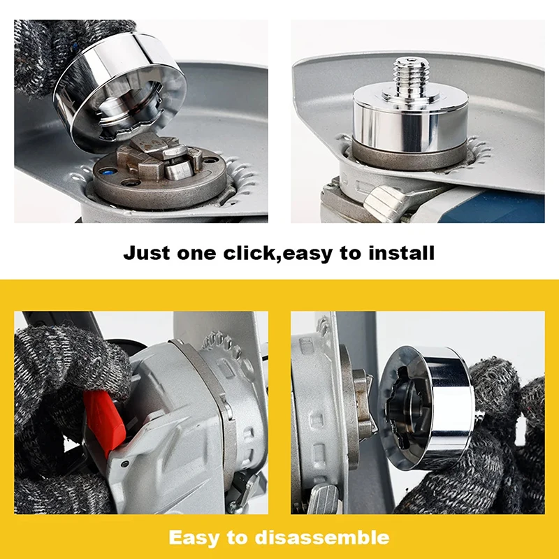 

1/2/3Pcs X LOCK to M14/5/8 Thread Adapter - Quick Locking Flange Nut for Angle Grinder Cutting Discs | Power Tool Accessory