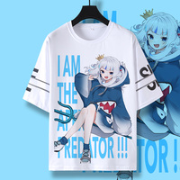 Hololive VTuber Kawaii Gawr Gura 3D Printed t shirts Men Women Short sleeve Tee Casual Anime Top Harajuku Cosplay Unisex T-shirt