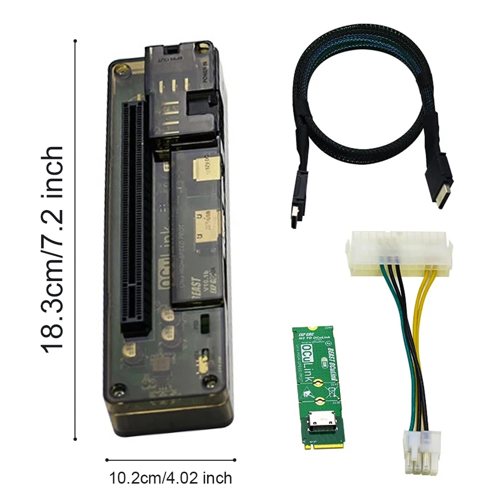 EXP GDC OCuLink GPU Dock mit M.2 M Key zu OCuLink Aapter GPU Docking Station EXP GDC PCIe Externe unabhängige Grafikkarte Dock