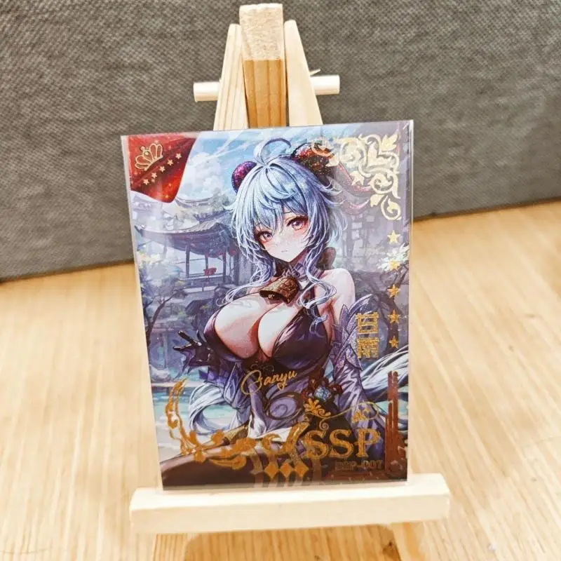 Goddess Story Goddess Card Albedo Mash Kyrielight Yor Forger Character Bronzing Collection Flash Card Cartoon Toy Christmas Gift