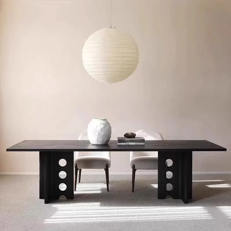 

70,8 дюймовый обеденный стол, современный обеденный стол в скандинавском стиле для гостиной, журнального столика, деревянный центральный стол, мебель