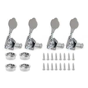 Tuning Pegs E -Gitarre, Open Gear Tuner, Fender Jazz Bass Silver, 4pcs 12 Hauptverkaufsarm -Jazz -Bass - №3