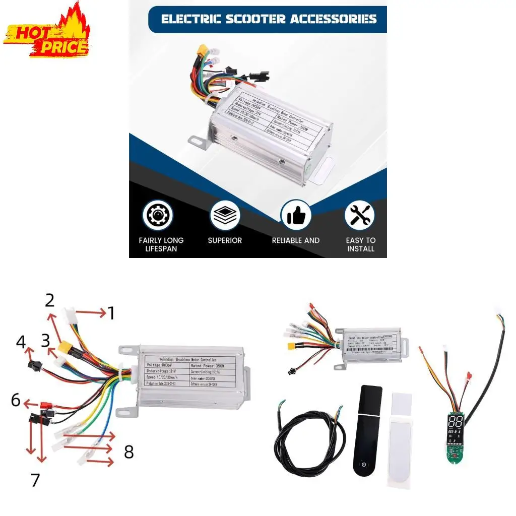 

Multifunctional 36V 350W Scooter Controller Package with Long Lasting Components