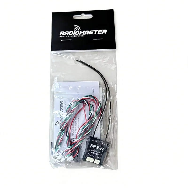 

Radiomaster RP3-H ExpressLRS 2.4GHz Nano Receiver, ESP8285, SX1281, 100mW, Dual 150mm Antennas, 4.5-8.4V, CRSF/S.Bus, 5.1g