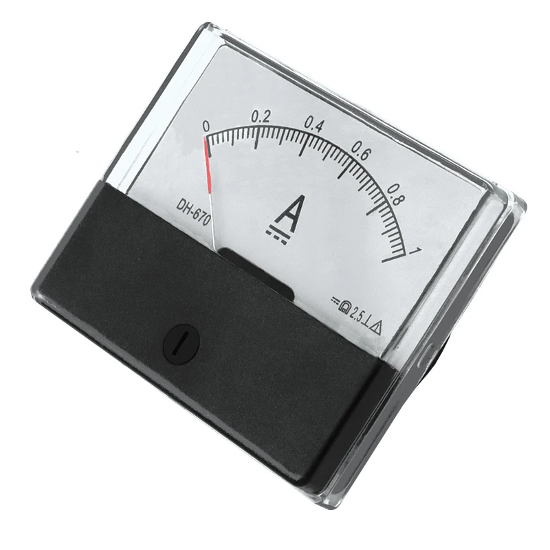 DH670 Current Ammeter Analog 1A 2A 3A 5A 10A 20A 50A 150A DC Ampere Meter Amperemeter