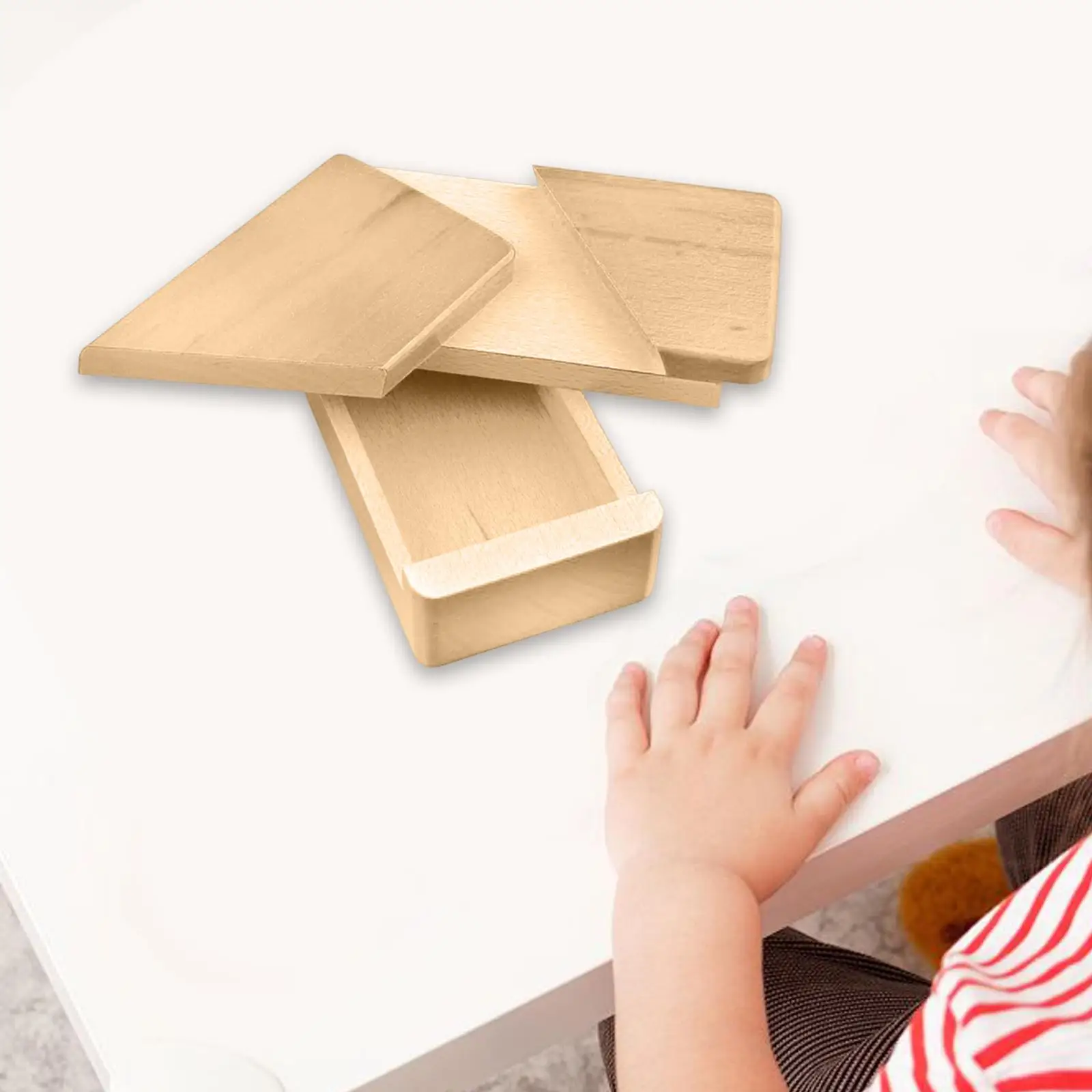 Teaser caixa de madeira caixa de jóias artesanato suprimentos titular jogo educativo impossível puzzle brinquedo para meninos meninas crianças aniversário