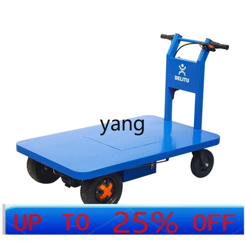 LTT Platform Trolley Truck Hand Push Four-Wheel Transport Site Warehouse Pull Cargo Battery Car