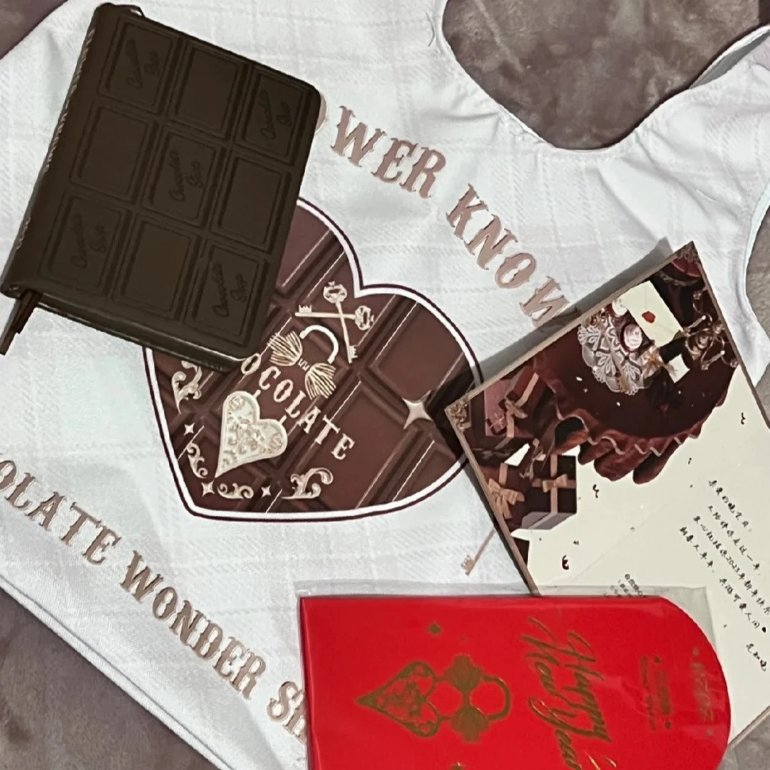 زهرة تعرف 2023 هدية السنة الجديدة مخطط الشوكولاته حقيبة قماش بطاقة السنة الجديدة المغلف الأحمر