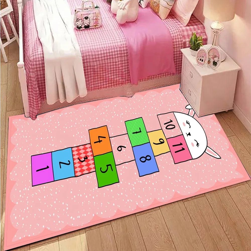 Children\'s Educational Game Carpet Home Crawling Non-slip Play Mat Machine Washable Living Room Bedroom Decoration ковер Tapis