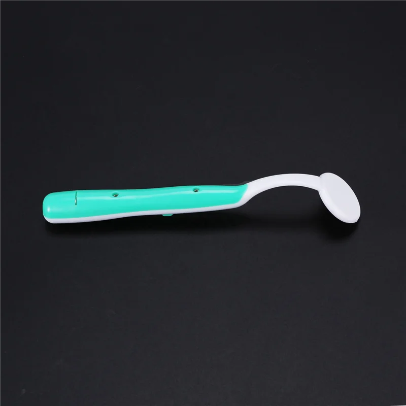 A20M 2개 LED 조명 치아 구강 거울 초고휘도 구강 거울 조명 치아 관리 도구 구강 위생 기계 녹색