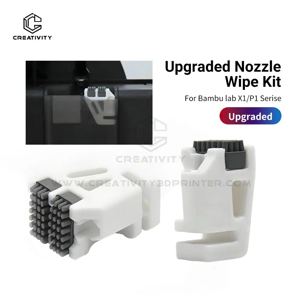 

Для Bambu Lab Hotend Wiper P1P P1S X1 X1C Насадки Стеклоочиститель Силиконовые скрубберы с нажимной щеткой Печатающая головка Очиститель Головка принтера Протирание
