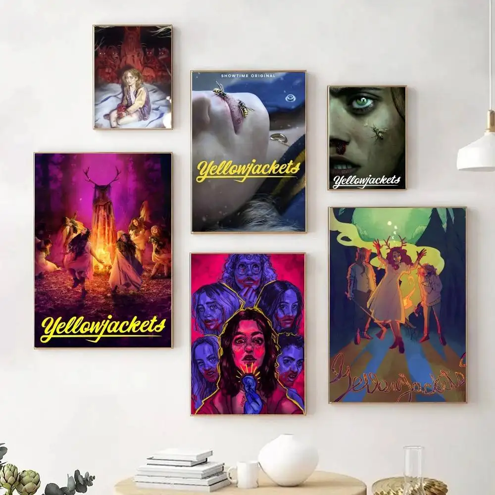 Classic Psychological Horror Movie Y-Yellowjackets Manga Posters Fancy Wall Sticker for Living Room Bar Decoration Wall Decor