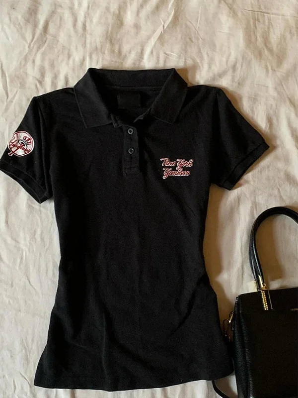 

Original Bla oulder Ne ort Sve T-irt Women Summer New American Sle Cotton Comfortable Wearing Commute Fas...