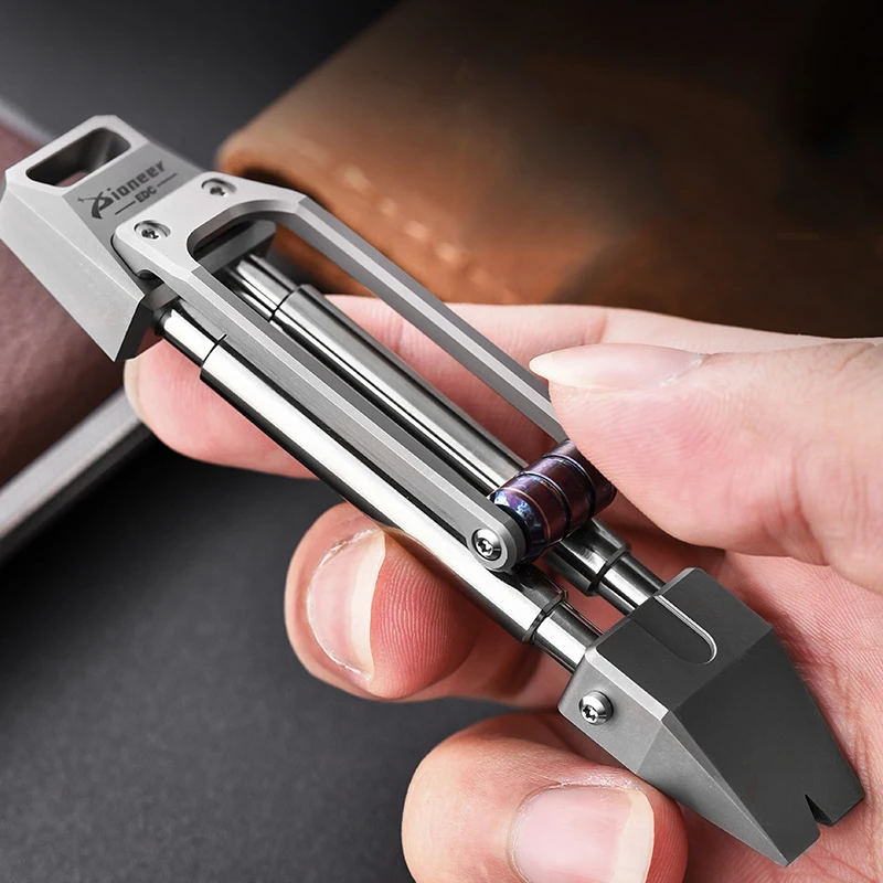 Titanium Alloy Emergency Self-defense Pry Bar Outdoor Portable EDC Small Tool