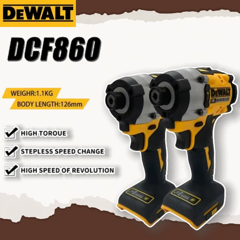 

Dewalt DCF860 Brushless Compact Drill Cordless Electric Drill Screwdriver Rechargeable Power Tools For Dewalt 18V Battery