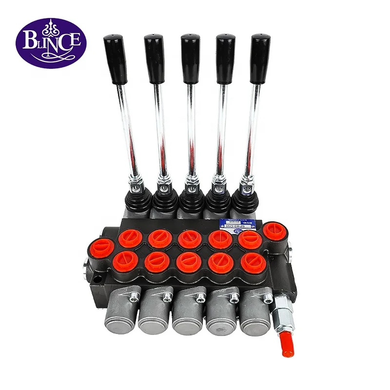 4P40 Hydraulic Multi-way Directional Control Valve 40L/min 1 Spools Valve