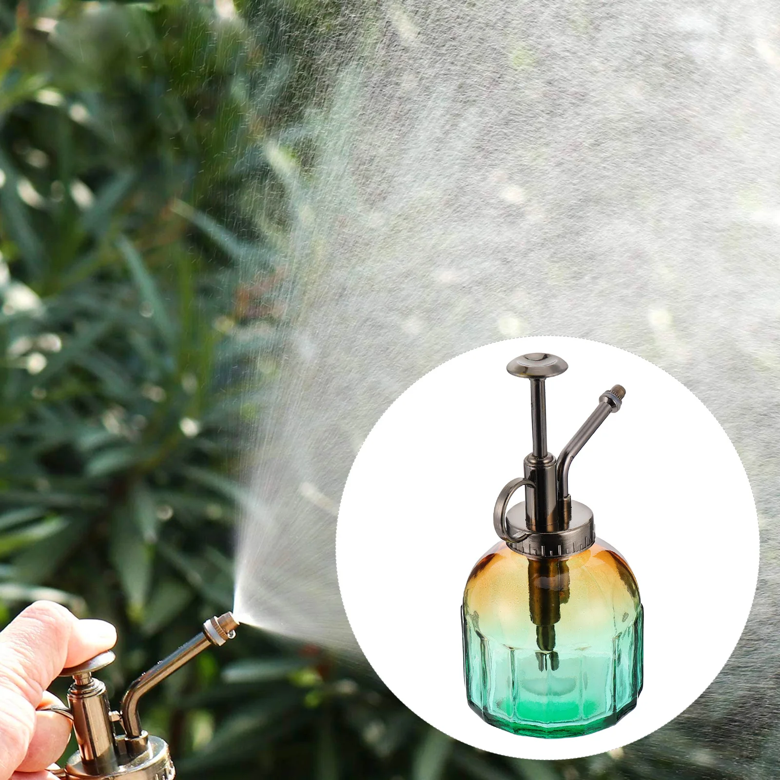 

Glass Watering Pot Spray Bottle for Indoor Outdoor Succulents Flowers Retro Design Lightweight Charming