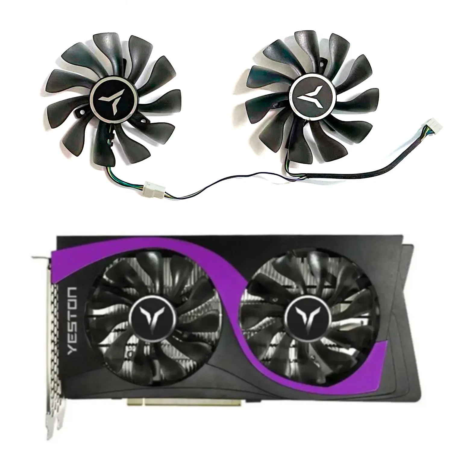 

New GPU fan 4pin 85MM GA92S2U suitable for Yeston GTX1660 SUPER RTX2060 RX5500XT RX5600XT GPU fan