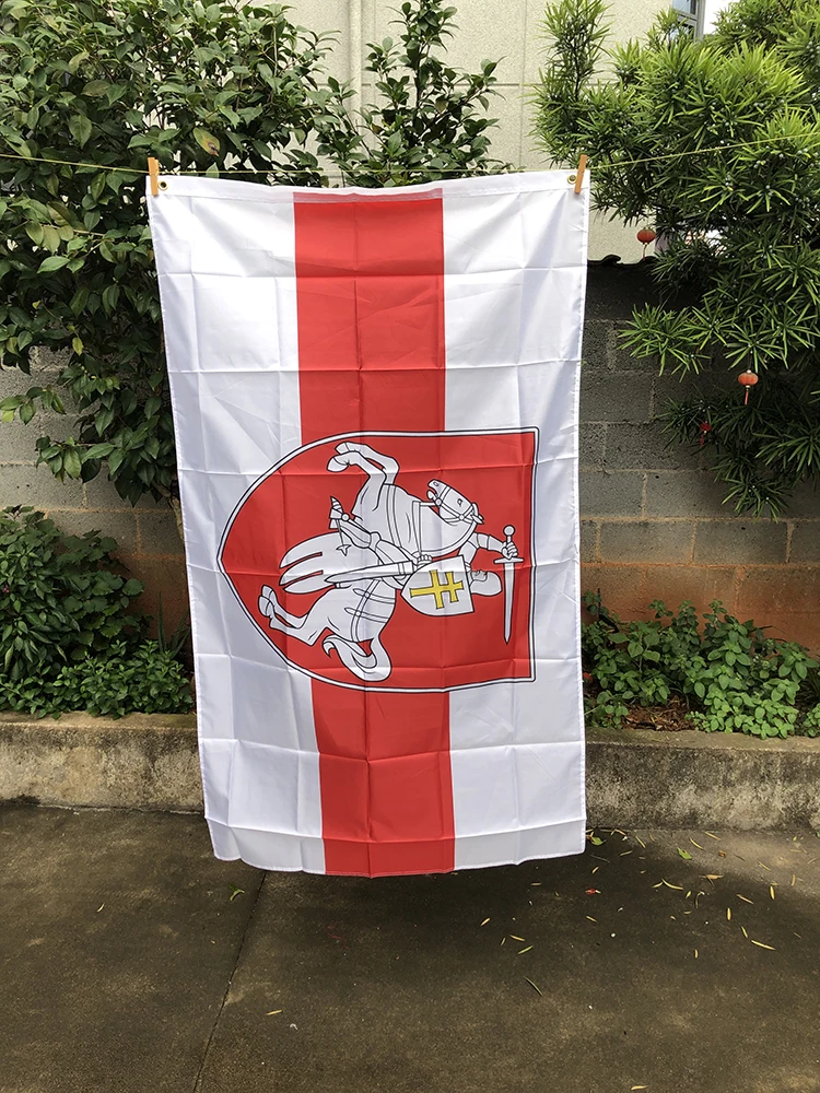 Z-ONE FLAG Belarus White Knight Pagonya Flag  90X150cm High Quality polyester hanging  Indoor Outdoor Home decoration