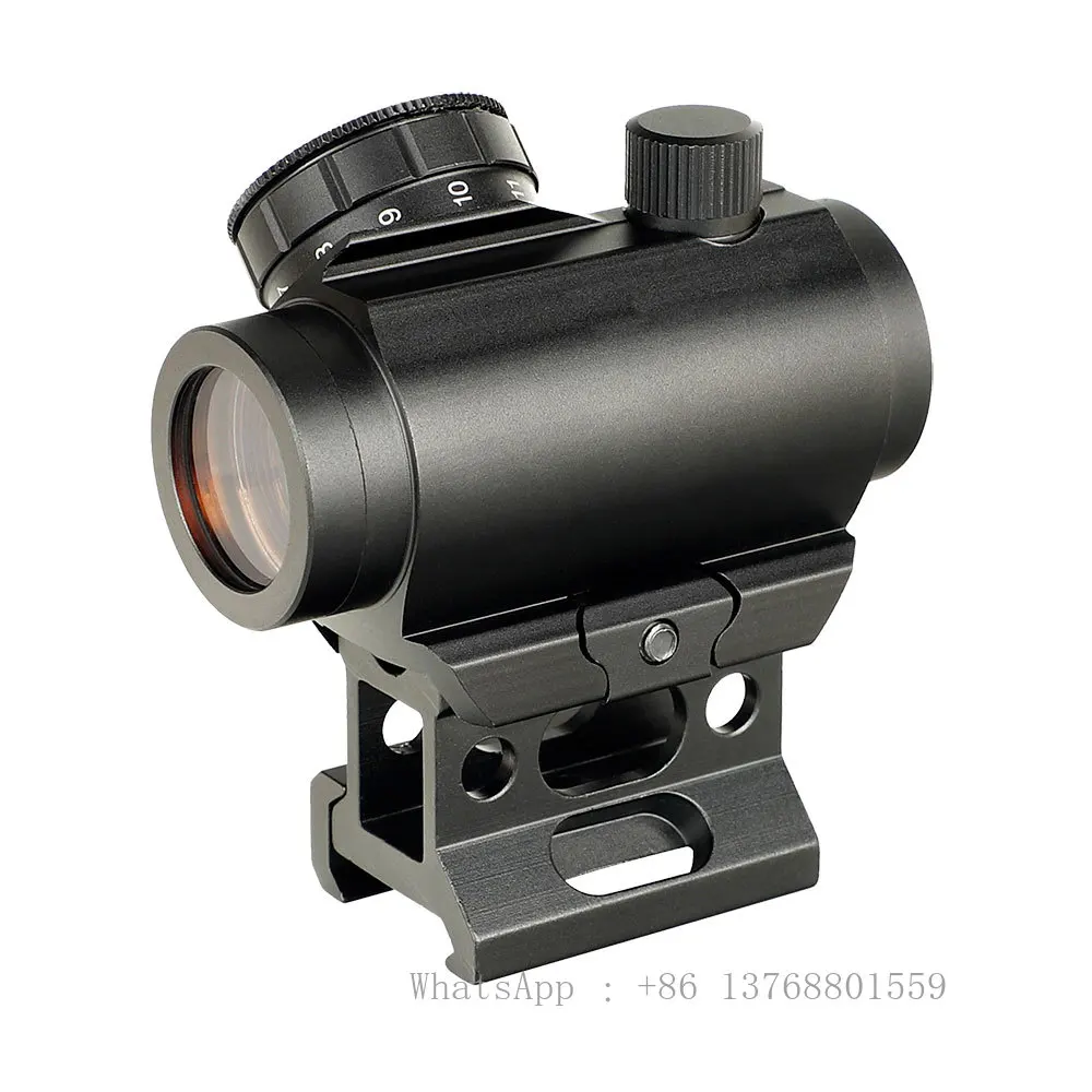 OEM ODM 1X25 Compact Reflex Optics Scope 2 Dot Red Dot Sight With 1 Inch Riser Mount