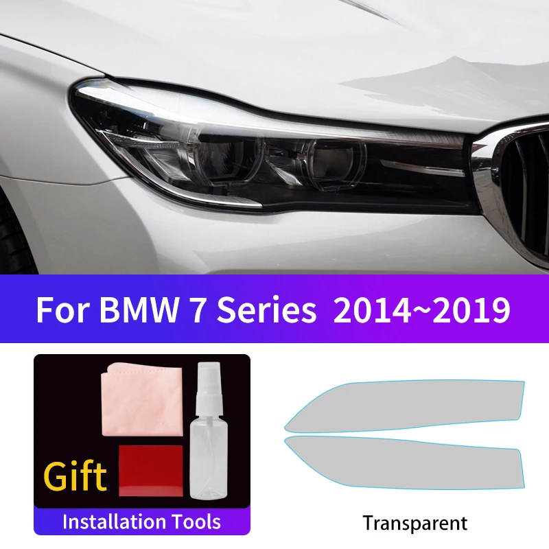 

Suitable for BMW 7 Series 2014-2019 car headlight fog tail light film,Color changing film protective stickers