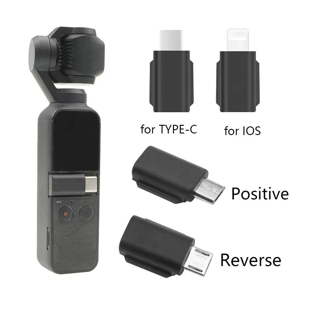 مايكرو USB ل DJI Osmo جيب 2 TYPE-C IOS الهاتف الذكي محول الهاتف بيانات موصل واجهة يده Gimbal كاميرا الملحقات