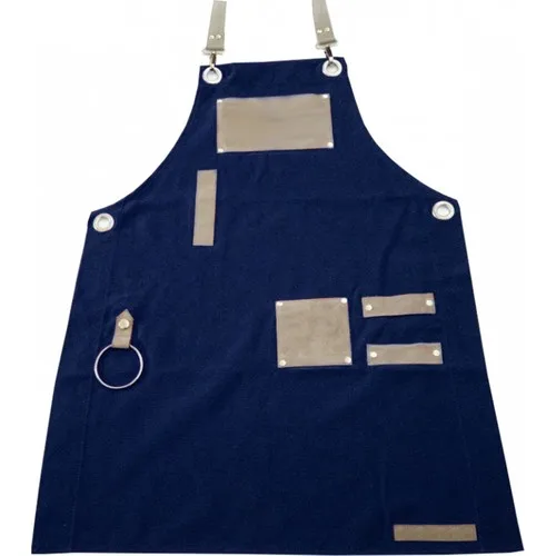 Medusa Forma Bib Apron Master Chef-Barista-Cook-Barber-Tattoo-Kitchen-Chef Waiter Apron navy blue