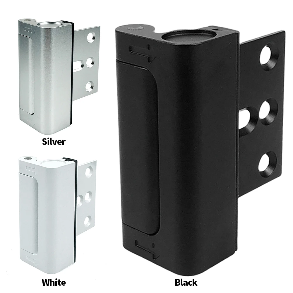 Reinforcement Safety Latch Withstand 800 Lbs Reinforcement Door Lock Aluminum Alloy Security Door Latch for Inward Swinging Door