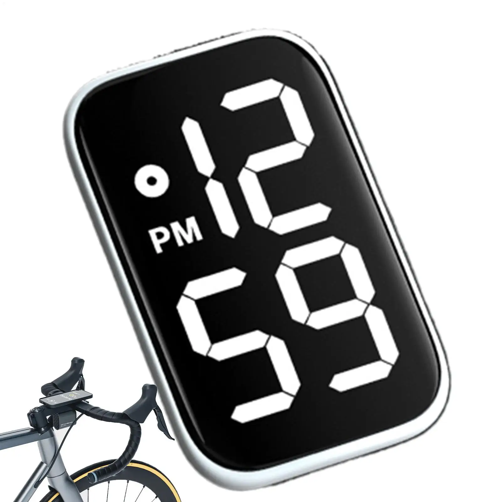 Stick on Clock for auto Dashboard Waterproof Luminous Vehicle Watch Screen Stick on Clock for Car Dashboard Interior Digital